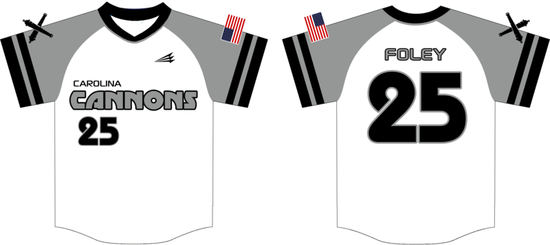 Carolina Cannons Custom HexaFlex Baseball Jersey #J5