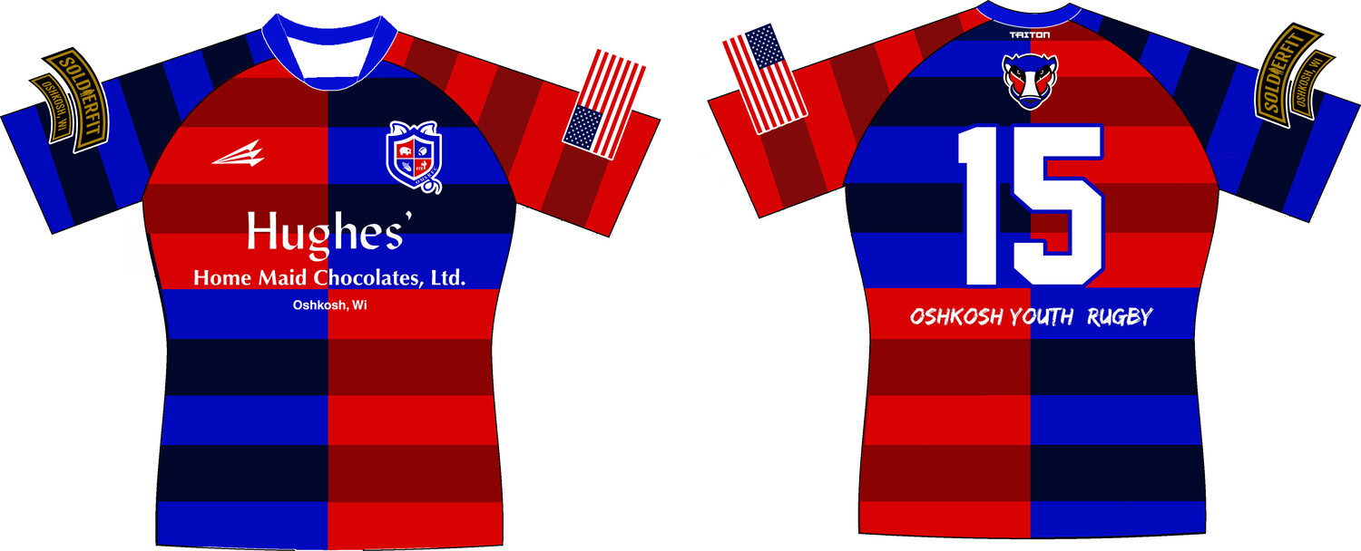 Oshkosh Youth Rugby Custom Pro-Premier Jersey #J3