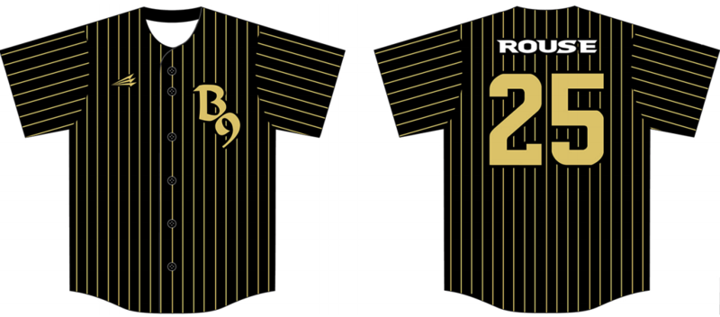 B9 Custom NanoDri Baseball Jersey #J2c
