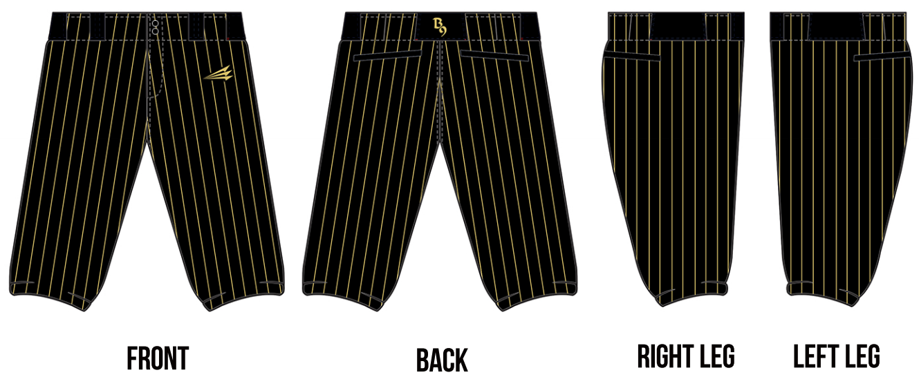 B9 Stacheman Elite Custom Knicker Baseball Pants #BP1A
