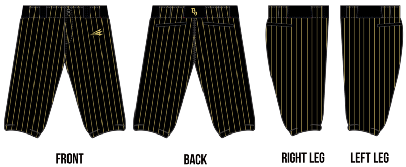 B9 Stacheman Elite Custom Knicker Baseball Pants #BP1A