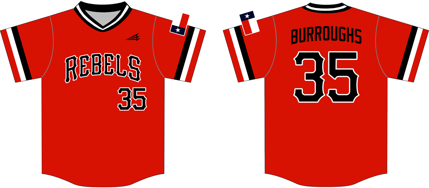 Tyler Rebels Custom Nanodri Baseball Jersey #J5
