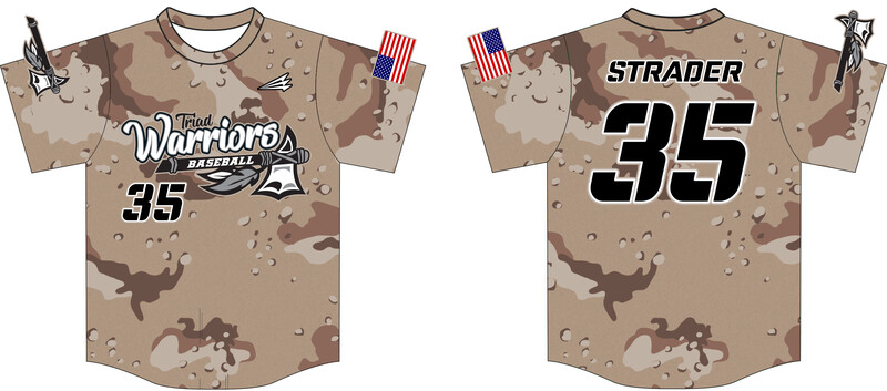 Triad Warriors Custom HexaFlex Baseball Jersey #J2B