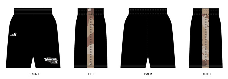 Triad Warriors Custom Baseball RV Shorts #RV1