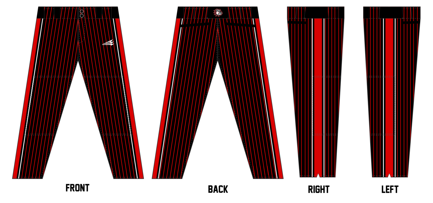 Muddogs Baseball Club Custom Stacheman Elite Relaxed Baseball Pants #RFBP1E