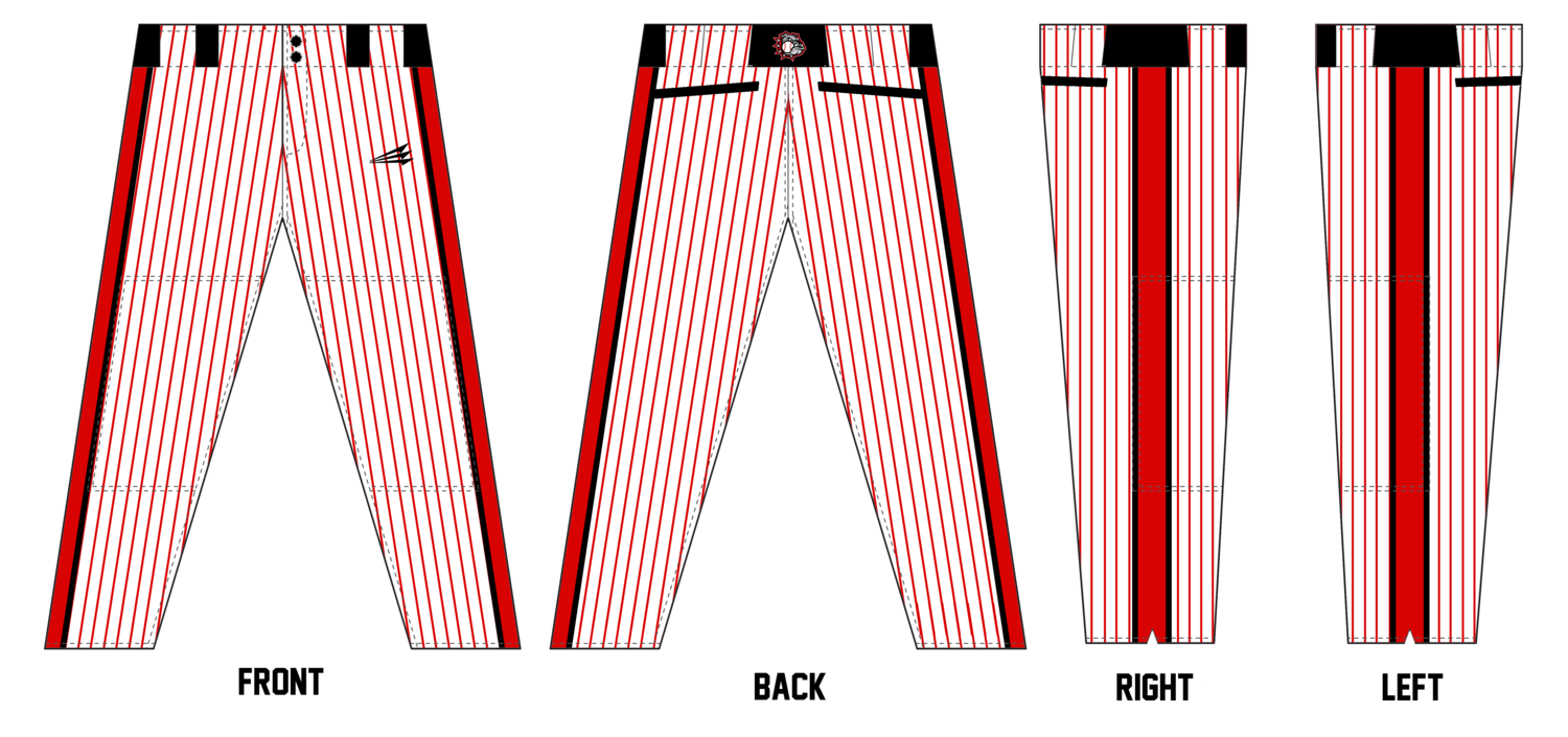 Muddogs Baseball Club Custom Stacheman Elite Relaxed Baseball Pants #RFBP1B