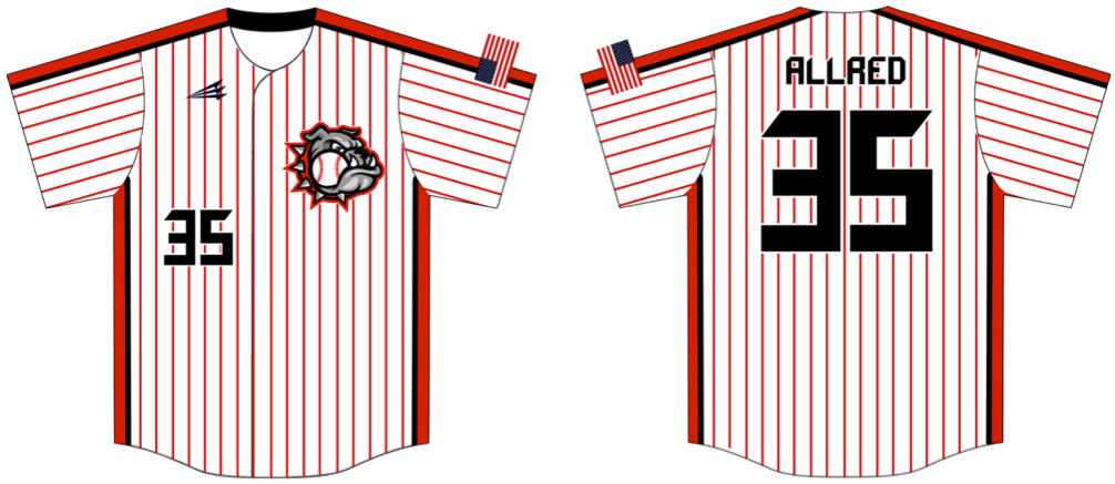 Muddogs Baseball Club Custom HexaFlex Baseball Jersey #J1A
