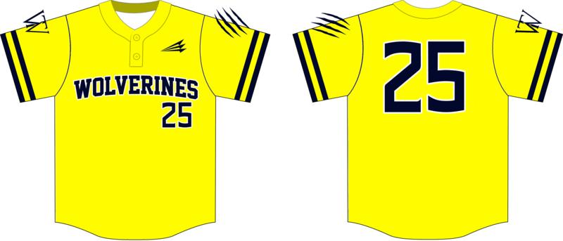 Wolverines (Smith) Custom NanoDri Baseball Jersey #J12c