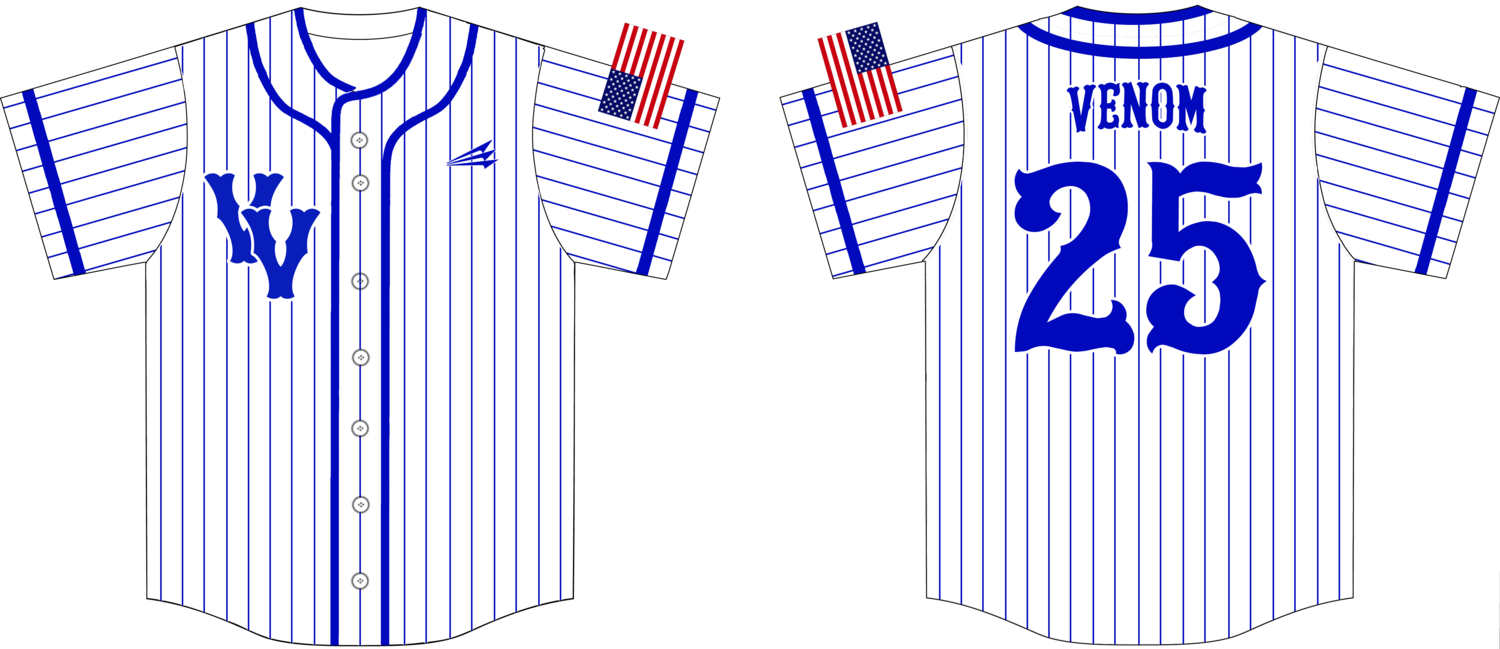 Virgin Venom Custom Hexaflex Baseball Jersey Design #J5