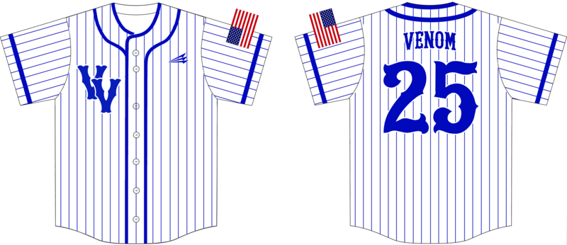 Virgin Venom Custom Hexaflex Baseball Jersey Design #J5