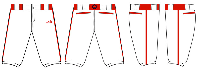 SC Monarchs Stacheman Elite Custom Baseball Knicker Pant #BP3