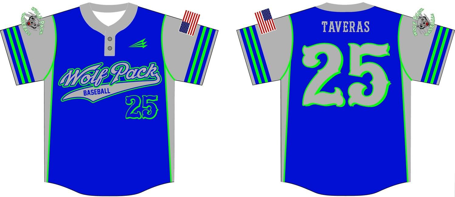 Wolf Pack Baseball Custom Baseball Jersey Design #2B