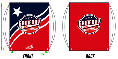 Game Day USA Baseball Custom Drawstring Bag #DB2