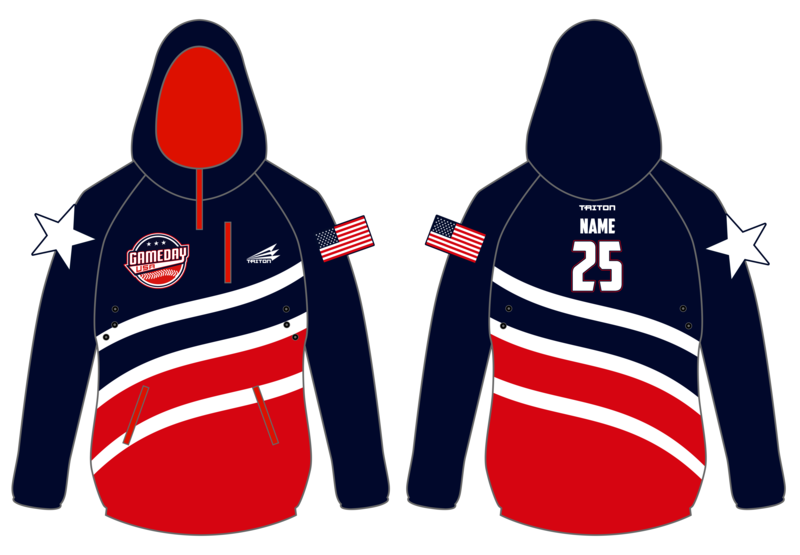 Game Day USA Baseball Custom Gladiator Hoodie #GH2