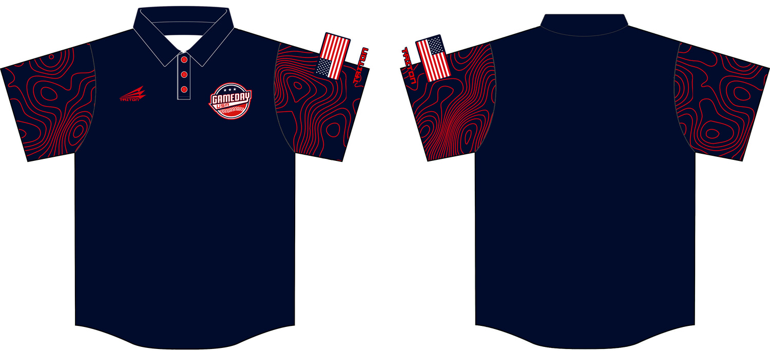 Game Day USA Baseball Custom HyperPolo #HP1
