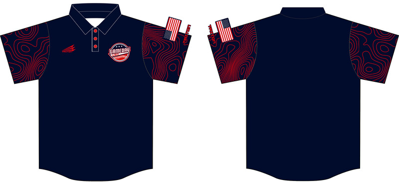 Game Day USA Baseball Custom HyperPolo #HP1