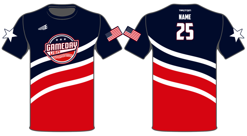 Game Day USA Baseball Custom HyperTee #HT2