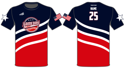 Game Day USA Baseball Custom HyperTee #HT2