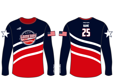 Game Day USA Baseball Custom Longsleeve HyperTee #LHT2