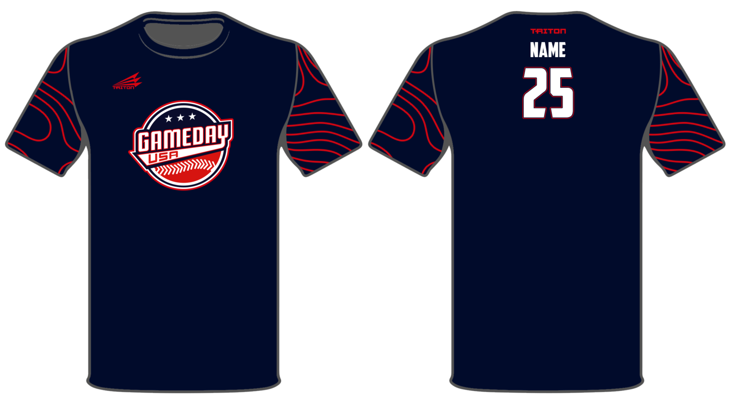 Game Day USA Baseball Custom HyperTee #HT1