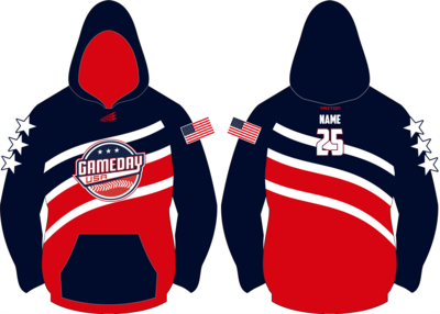 Game Day USA Baseball Custom Vulcan Hoodie #VH2