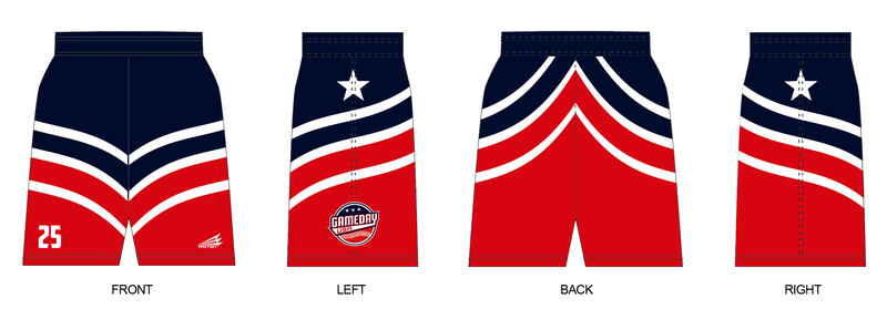 Game Day USA Baseball Custom Revolution Pocket Shorts #RV2