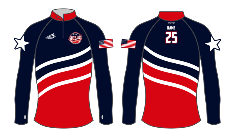 Game Day USA Baseball Custom Women&#39;s NanoZip #WNZ2
