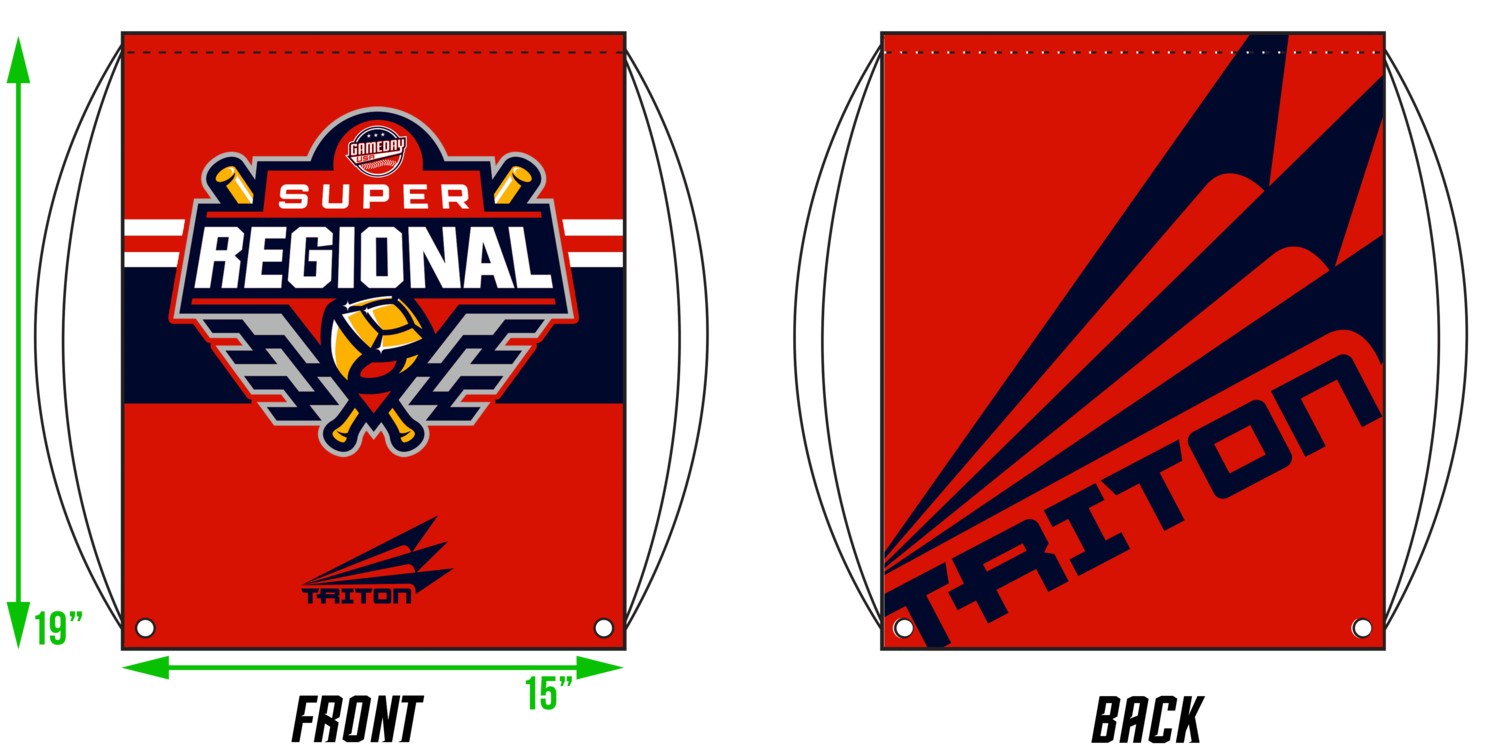 Game Day USA Super Regional Custom Drawstring Bag #DB2