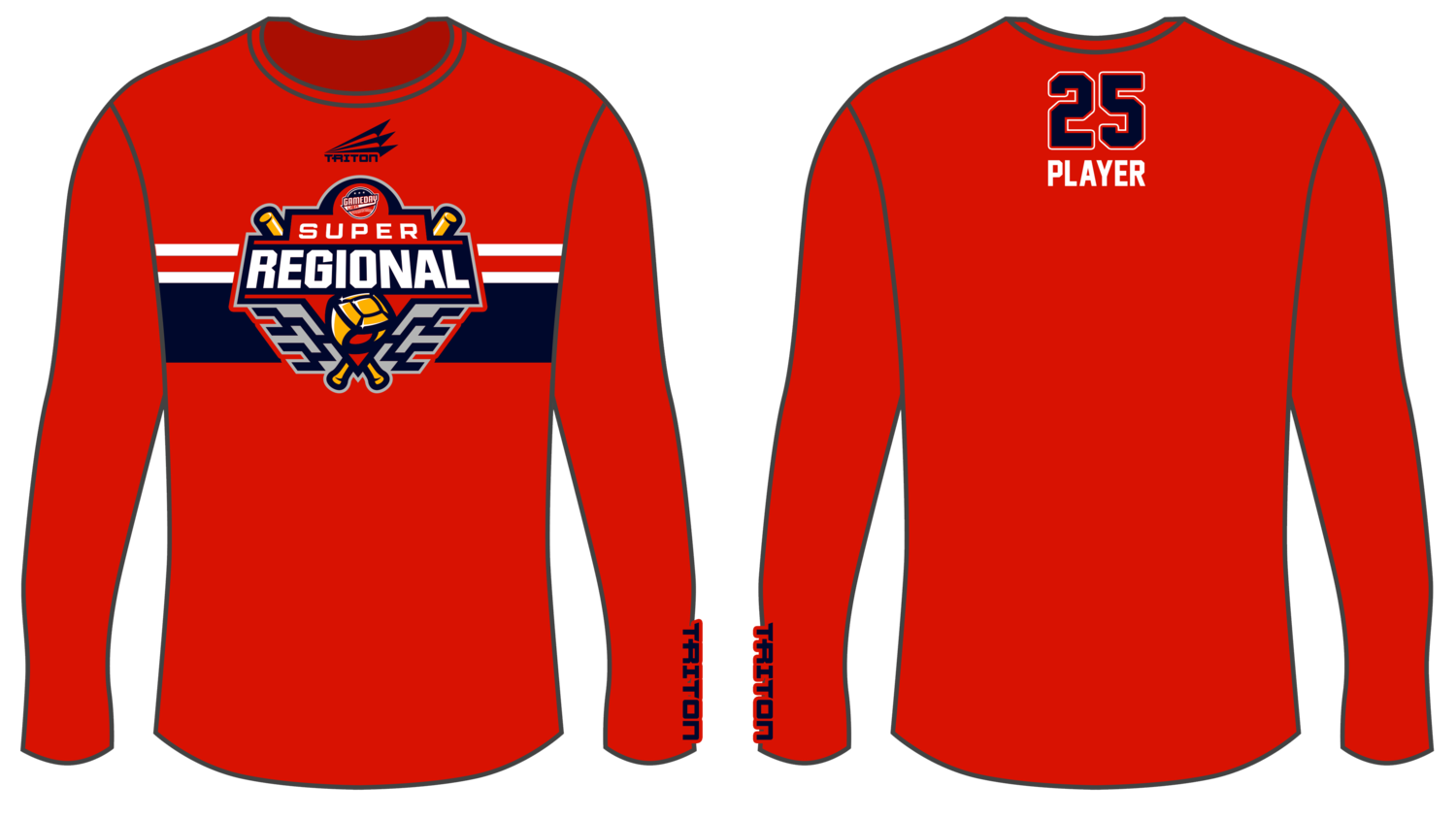Game Day USA Super Regional Custom Longsleeve HyperTee #LHT2