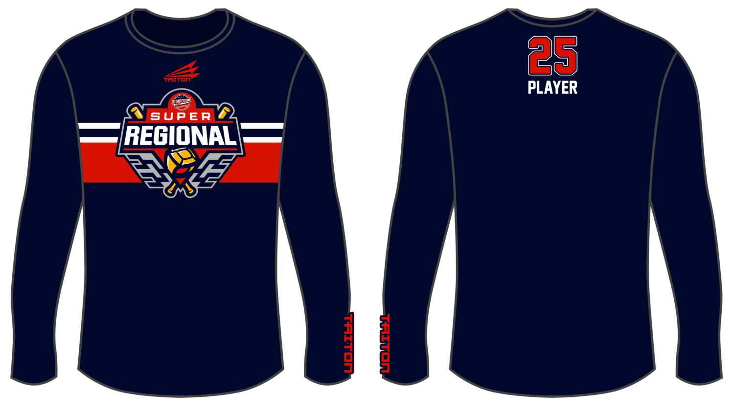 Game Day USA Super Regional Custom Longsleeve HyperTee #LHT1