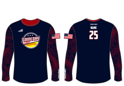 Game Day USA Softball Custom Longsleeve HyperTee #LHT1