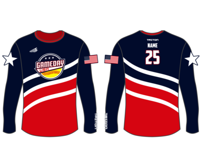 Game Day USA Softball Custom Longsleeve HyperTee #LHT2