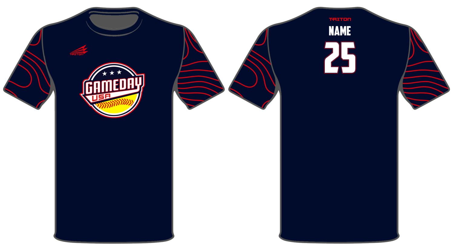 Game Day USA Softball Custom HyperTee #HT1