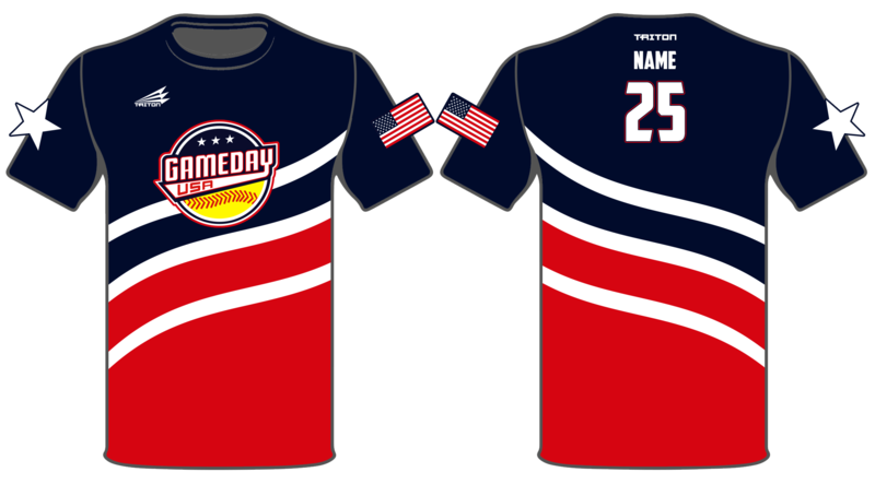 Game Day USA Softball Custom HyperTee #HT2