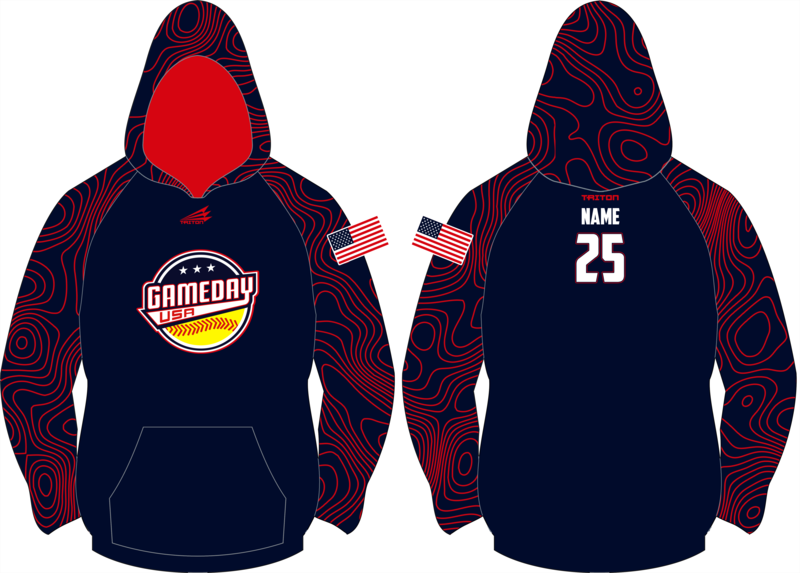 Game Day USA Softball Custom Vulcan Hoodie #VH1