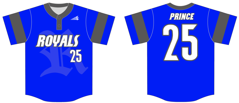 Rose City Royals Baseball Custom Jersey Design #1