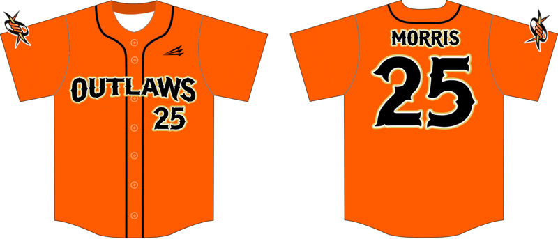 Outlaws (Morris) Custom Baseball Jersey #1