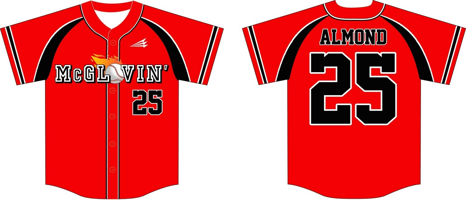 McGlovin&#39; Custom Baseball Jersey Design #1
