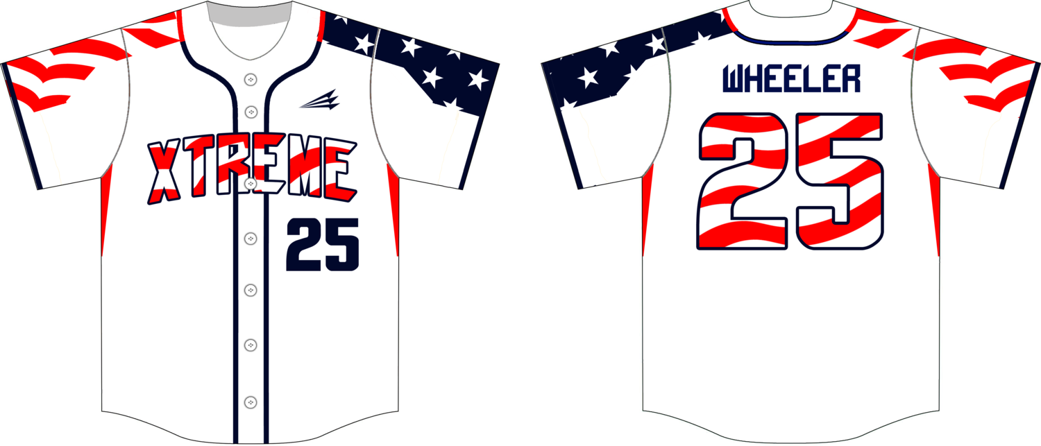 Stevens Point Xtreme Custom HexaFlex Baseball Jersey #J5