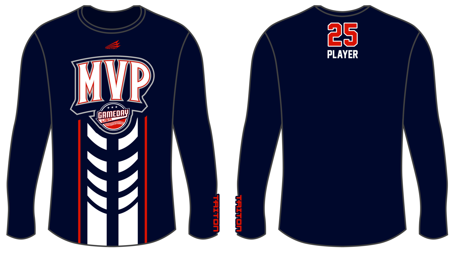 Game Day USA MVP Custom Longsleeve HyperTee #LHT1