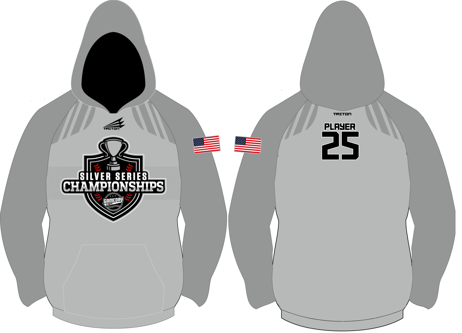 Game Day Silver Series Custom Vulcan Hoodie #VH1