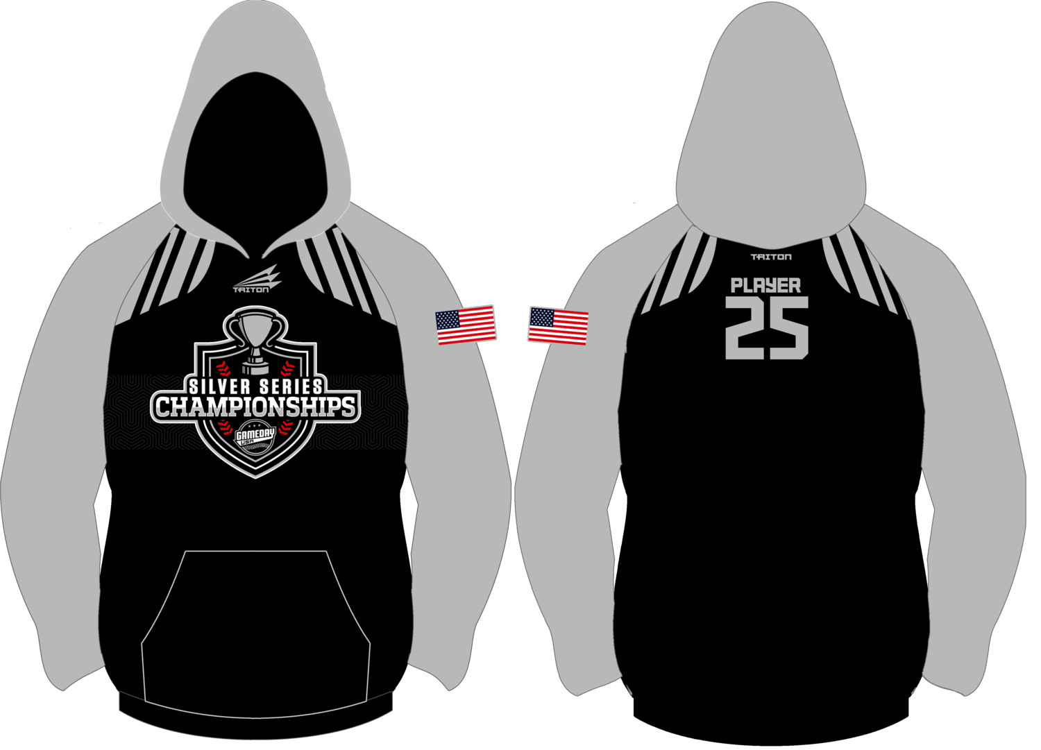 Game Day Silver Series Custom Vulcan Hoodie #VH2