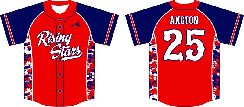 Rising Stars Angels Custom Baseball Jersey #3