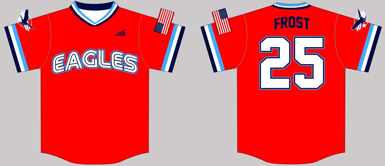 Madison County Eagles Custom Baseball Jersey Design #8C