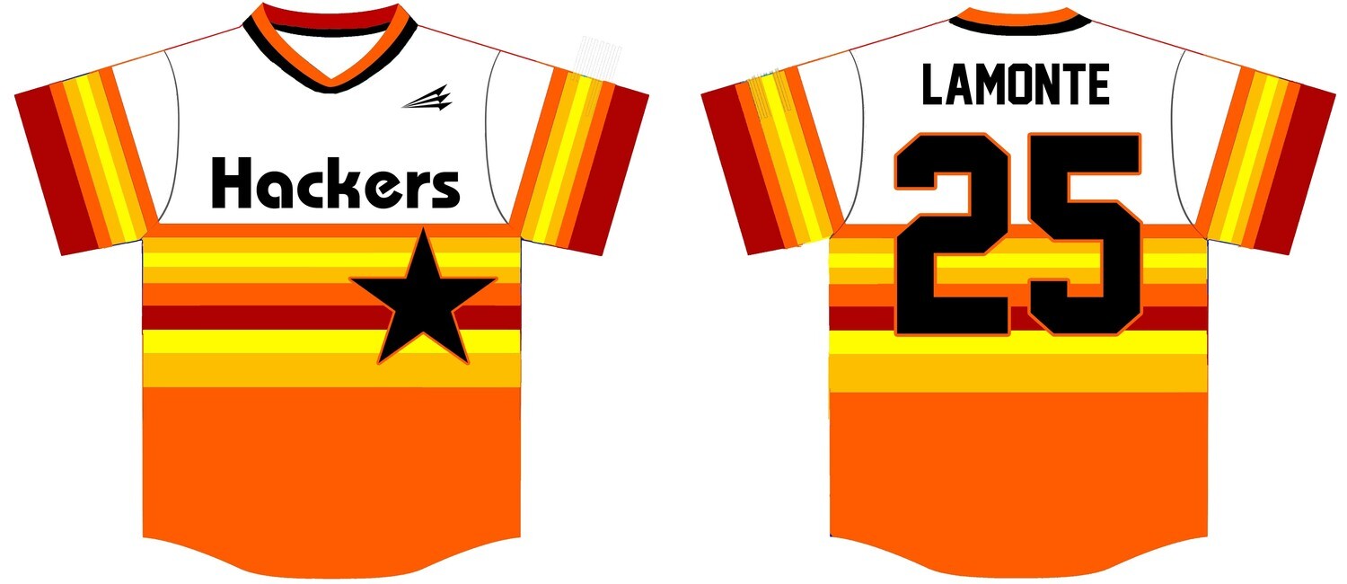 Texas Hackers Custom Baseball Jersey Design #5