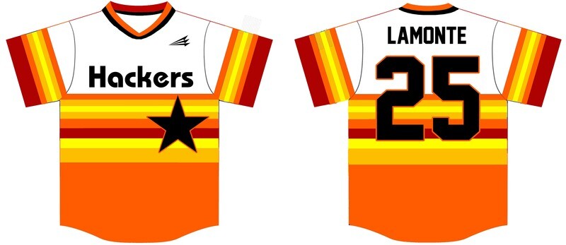 Texas Hackers Custom Baseball Jersey Design #5