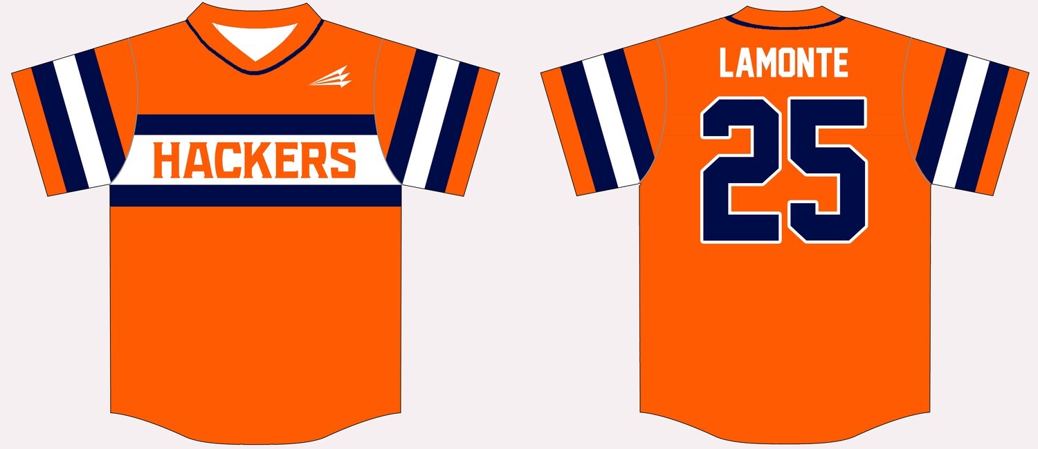 Texas Hackers Custom Baseball Jersey Design #1B