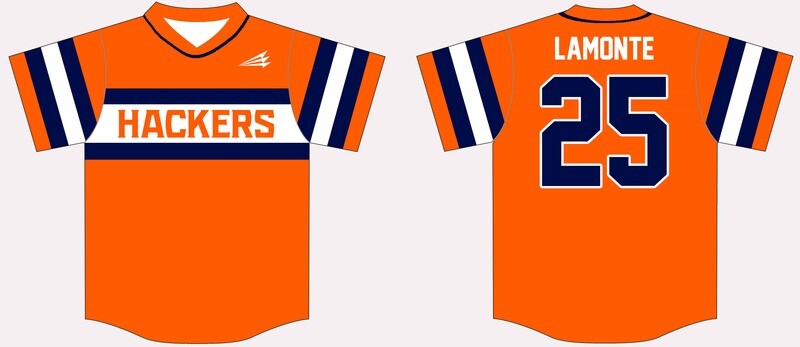 Texas Hackers Custom Baseball Jersey Design #1B