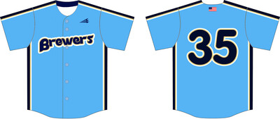 Nashville Brewers Custom HexaFlex Baseball Jersey #J3