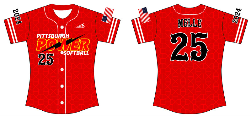 Pittsburgh Power Custom HexaFlex Softball Jersey #J3b